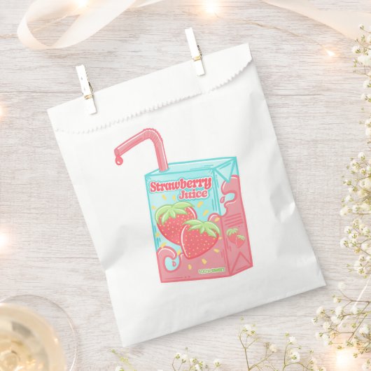 Erdbeersaftbox Geschenktütchen (Ausgeschnitten)