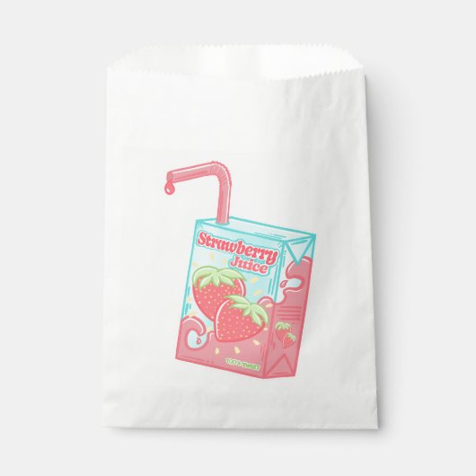 Erdbeersaftbox Geschenktütchen (Vorderseite)