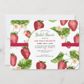Erdbeersaison Einladung (Vorderseite)
