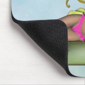 Erdbeerschmetterlings-Fee Mousepad (Ecke)