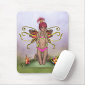 Erdbeerschmetterlings-Fee Mousepad (Mit Mouse)