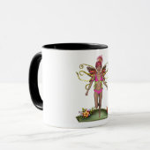 Erdbeerschmetterlings-Fee-Tasse Tasse (Vorderseite Links)