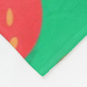 Erdbeerschnecken - Niedliches Fruchtblanket" Fleecedecke (Ecke)