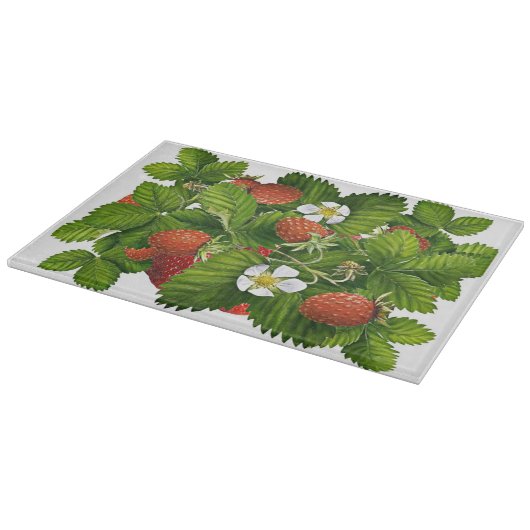 ErdbeerSchneidebrett Schneidebrett (Ecke)