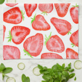 Erdbeerschnitzel Handtuch (Gefaltet)