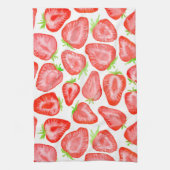 Erdbeerschnitzel Handtuch (Vertikal)