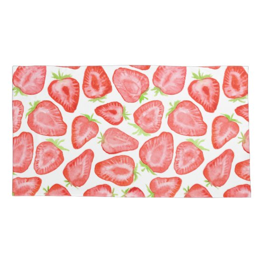 Erdbeerschnitzel Kissenbezug (Rückseite-Links)