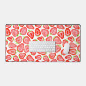 Erdbeerschnitzel Schreibtischunterlage (Tastatur & Maus)