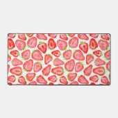 Erdbeerschnitzel Schreibtischunterlage (Vorderseite)