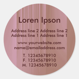 Erdbeerschokolade Business / Profil Runder Aufkleber