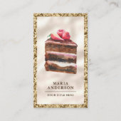 Erdbeerschokolade Koch Backwaren Visitenkarte (Vorderseite)