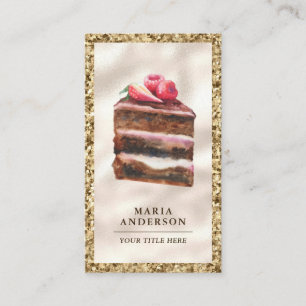 Erdbeerschokolade Koch Backwaren Visitenkarte