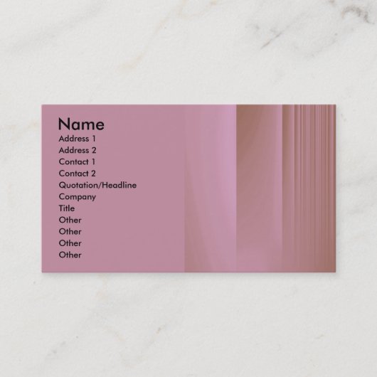 Erdbeerschokolade Visitenkarte (Vorderseite)