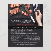 Erdbeerschokolade, Werbung für Kochkurse Flyer (Vorne)