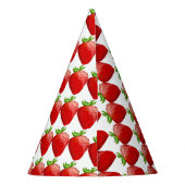 Erdbeersommer-Freude Partyhütchen (Rückseite)