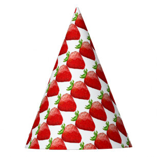Erdbeersommer-Freude Partyhütchen