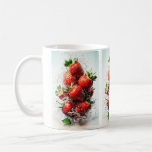 Erdbeersplash Kaffeetasse