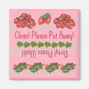 Erdbeerspülmaschinenmagnet Magnet