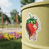Erdbeersticker Aufkleber