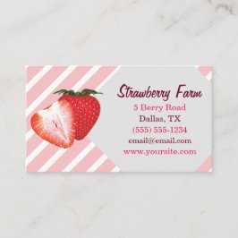 Erdbeerstreifen Visitenkarte