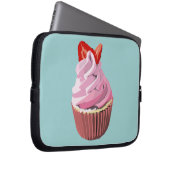 Erdbeerstrudelkuchen-Laptophülse Laptopschutzhülle (Vorne Rechts)