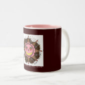 Erdbeersun-Tage - zwei tonen Tasse (Rosa) (VorderseiteRechts)