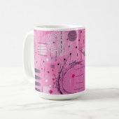 Erdbeersundae-Abstract-Art  Kaffeetasse (Vorderseite Links)