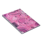 Erdbeersundae-Abstract-Art  Notizblock (Rechte Seite)