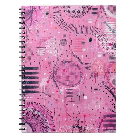 Erdbeersundae-Abstract-Art  Notizblock (Vorderseite)