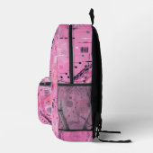 Erdbeersundae-Abstrakte Kunst Bedruckter Rucksack (Rechts)