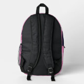 Erdbeersundae-Abstrakte Kunst Bedruckter Rucksack (Rückseite)