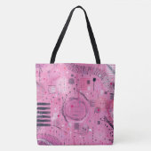 Erdbeersundae-Abstrakte Kunst Tasche (Vorderseite)