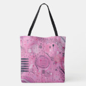Erdbeersundae-Abstrakte Kunst Tasche (Rückseite)