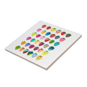 Erdbeersüße niedliche Fruchtfarbe Fliese (Seite)