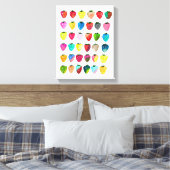 Erdbeersüße niedliche Fruchtfarbe Leinwanddruck (Insitu (Schlafzimmer))