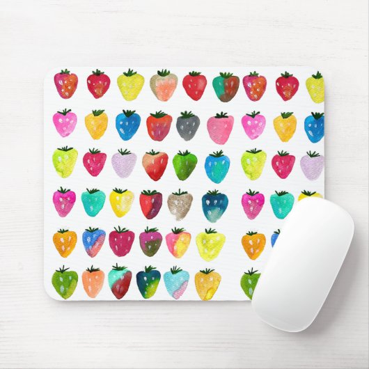 Erdbeersüße niedliche Fruchtfarbe Mousepad (Mit Mouse)