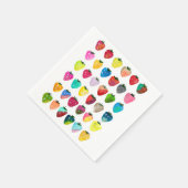 Erdbeersüße niedliche Fruchtfarbe Serviette (Ecke)