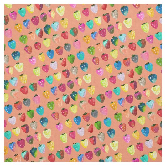 Erdbeersüße niedliche Fruchtfarbe Stoff (Muster)