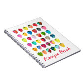 Erdbeersüße niedliches Fruchtrezept Notizblock (Rechte Seite)