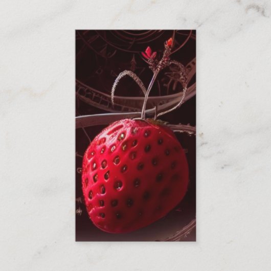 Erdbeerszene Visitenkarte (Vorderseite)