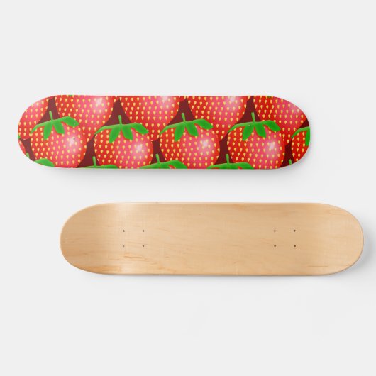 Erdbeertapete Skateboard (Horizontal)