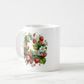Erdbeertasse Kaffeetasse (Vorderseite Links)
