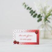 ErdbeerTelefonkarte Telefonnummerkarte (Stehend Vorderseite)