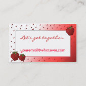 ErdbeerTelefonkarte Telefonnummerkarte (Rückseite)