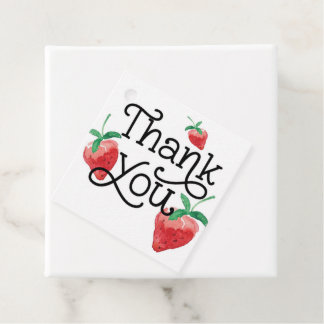 Erdbeerthema, erster Geburtstag, Kindergeburtstag Geschenkanhänger