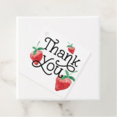 Erdbeerthema, erster Geburtstag, Kindergeburtstag Geschenkanhänger (Beispiel)