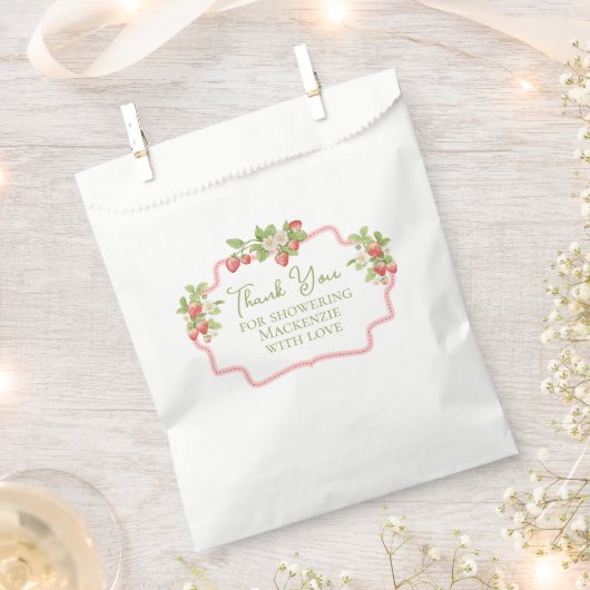 Erdbeerthemen-Geschenktüten für die Dusche Geschenktütchen (Ausgeschnitten)