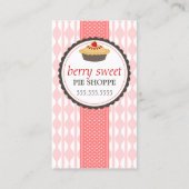 Erdbeertorten-Bäckerei Visitenkarte (Vorderseite)