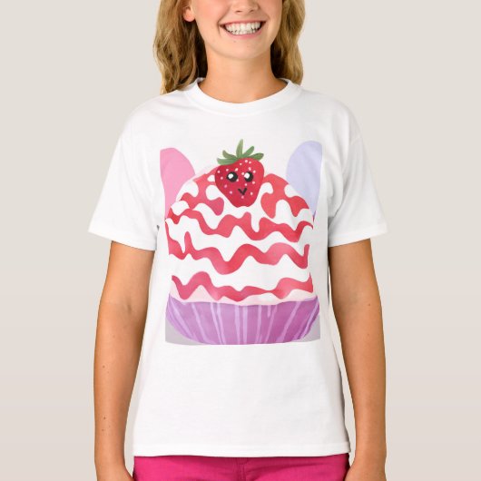 Erdbeertraubkuchen T-Shirt (Vorderseite)