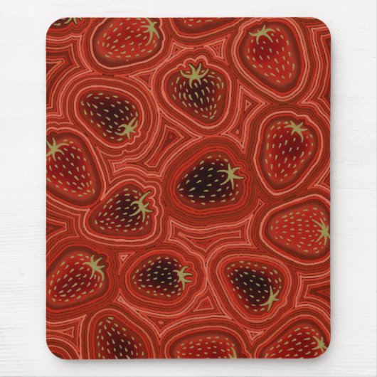Erdbeerträume  mousepad (Vorne)